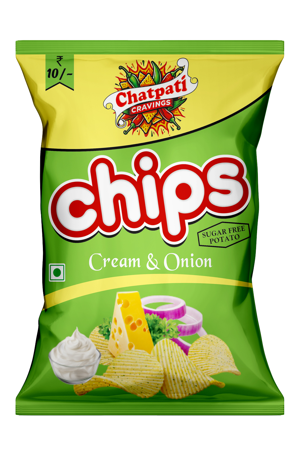 Mind Booti Chips Cream & Onion 30gm